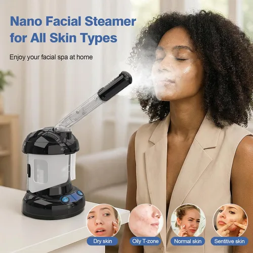 Miniatura 6 de Vaporizador de Cabello Kingsteam 2 en 1 Vaporizador Facial de Ozono, Diseñado para Uso de Cuidado Personal en Casa o Salón de Peluquería