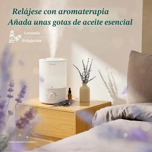 Miniatura 3 de LEVOIT - Humidificadores para dormitorio - Silencioso (tanque de agua de 3L) - Niebla fría/llenado superior/difusor de aceite esencial/25 vatios