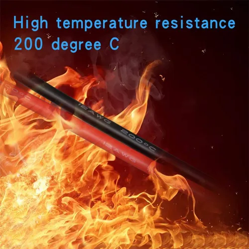 Miniatura 6 de BNTECHGO Cable de silicona calibre 12, 10 pies rojo y 10 pies negro, cable flexible de cobre estañado trenzado 12 AWG Alambre de silicona rojo