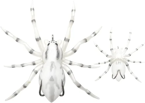 Miniatura 11 de LUNKERHUNT Señuelo de Araña Fantasma para Pesca de Lubina (2.5 Pulgadas) Señuelo de Pesca de Araña de Superficie con Acción de Caminar Natural