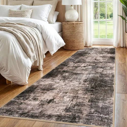 Miniatura 1024 de IOHOUZE Alfombra abstracta lavable de 3 x 12 pies para pasillos, antideslizante para cocina, camino de entrada de lana sintética para interiores