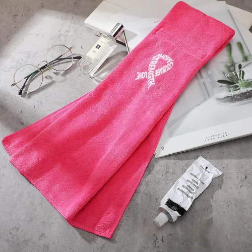 Miniatura 6 de Tranqun Toallas de fútbol con cinta rosa de 17.3 x 4.5 pulgadas, toalla deportiva para concientización sobre el cáncer de mama, accesorios de fútbol