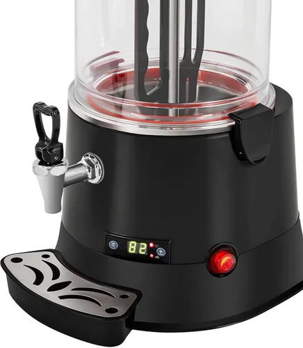 Miniatura 5 de Dispensador comercial de chocolate caliente de 10 L, calentador de bebidas calientes, máquina para hacer chocolate caliente, olla de bebidas