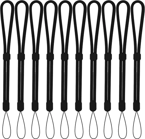 ZXZone 10 cordones de muñeca, correa de mano de nailon de 8.8 pulgadas para llaves, teléfonos, cámaras DSLR, insignias de identificación y