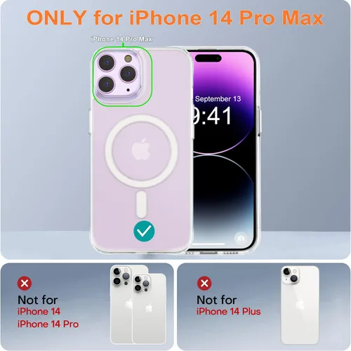 Miniatura 47 de Fuerte magnético para iPhone 11, compatible con Magsafe, [resistente a caídas de 13 pies] Funda trasera translúcida mate con sensación de piel