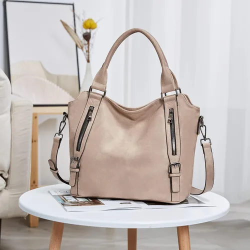 Miniatura 7 de CLUCI - Bolsos de cuero vegano para mujer, bolso grande y de hombro tipo hobo