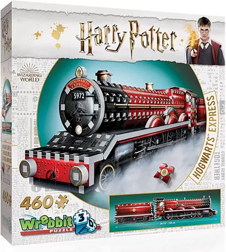 Miniatura 10 de Wrebbit3D Harry Potter - Rompecabezas 3D modelo de Hogwarts Express 460 piezas de rompecabezas Construye el icónico tren y viaje a través