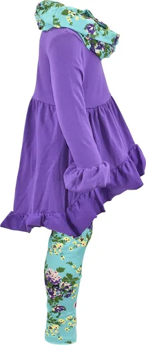 Miniatura 5 de Unique Baby - Juego de leggings florales, 3 piezas, para niñas