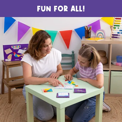 Miniatura 12 de BONNYCO Tangram Puzzle Paquete de Madera de 30 Recuerdos de Fiesta para Niños. Rellenos de Bolsas de Dulces para Niños de 3-5, 4-8, Regalos