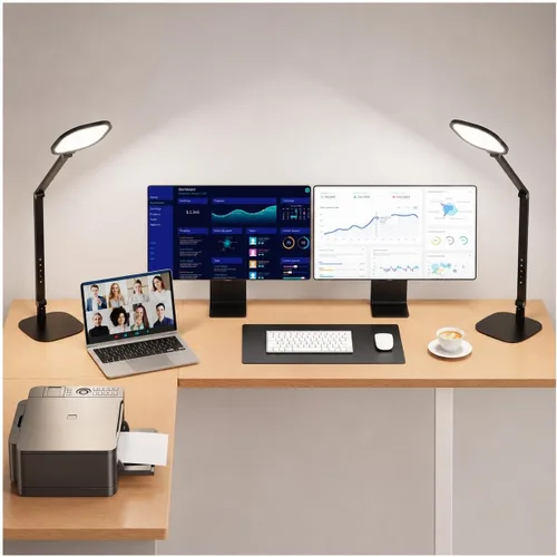 Lámpara de escritorio LED LitONES para oficina en casa, luz de escritorio moderna para el cuidado de los ojos, luz de computadora de 3 temperaturas