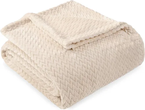 Miniatura 14 de PAVILIA - Manta de forro polar suave y sólida de color negro para sofá, mantas ligeras y mullidas y cálidas para cama, manta de franela mullida