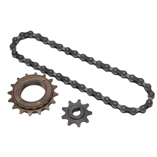 Miniatura 9 de Vbestlife Kit de cadena de rueda libre - Rueda libre de 16 dientes, piñón de 9 dientes, cadena de 38 secciones para accesorios de modificación