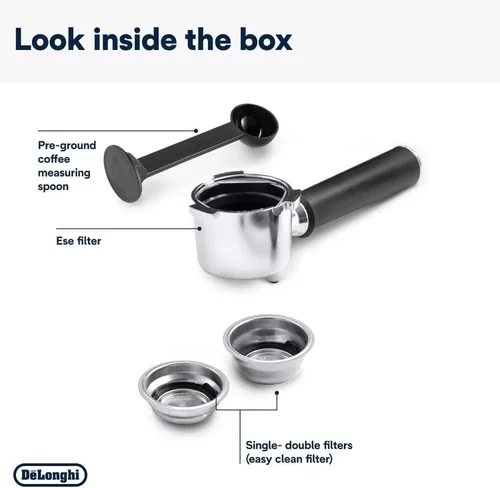 Miniatura 11 de De'Longhi EC685M Dedica Deluxe - Máquina automática de café expreso, 35 onzas, 1, metálico