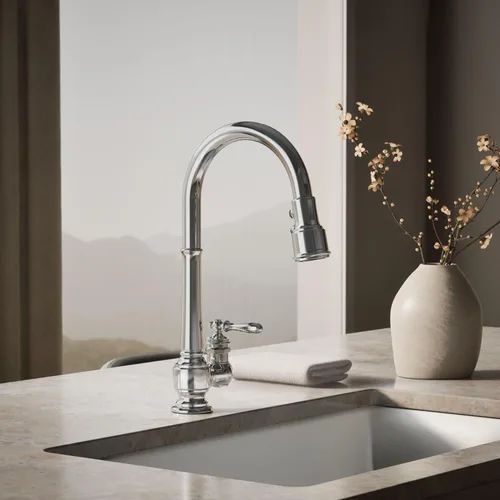 Miniatura 2 de Kohler k-99260 – 2BZ artefactos de un solo orificio fregadero de cocina llave con boquilla plegable de 17-5/8 pulgadas y 3 funciones de rociador