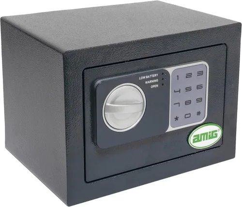 Amig - Caja fuerte con código - Caja fuerte superpuesta - Acero - Pequeño camuflaje - Ideal para el hogar - Protección del dinero y joyas de valor -