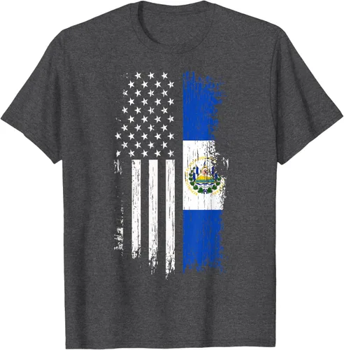 Miniatura 38 de Camiseta de la bandera de Estados Unidos salvadoreño - Camiseta de El Salvador USA