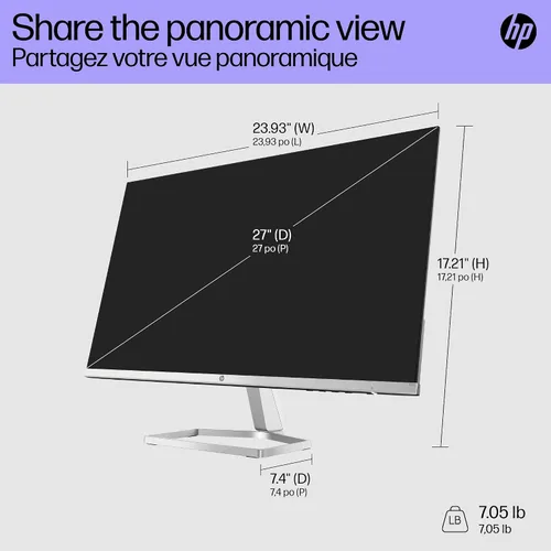 Miniatura 5 de HP Monitor FHD M27f de 27 pulgadas