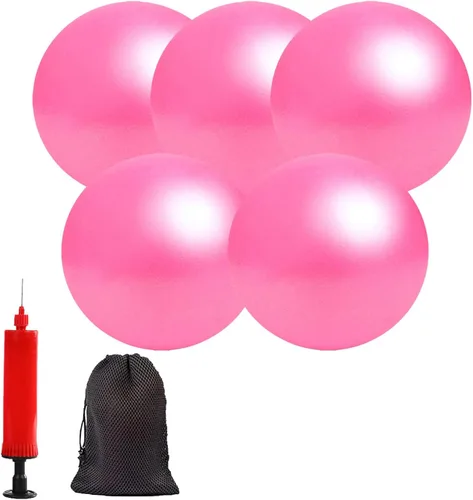 Miniatura 16 de Mini Pelotas de Yoga 6 Pulgadas Pelota de Ejercicio Pilates Terapia de Equilibrio Micropore Bola Equipo de Barre para Entrenamiento de Estabilidad