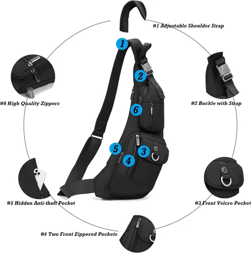 Miniatura 3 de Nicgid Sling Bag - Mochila bandolera para hombre