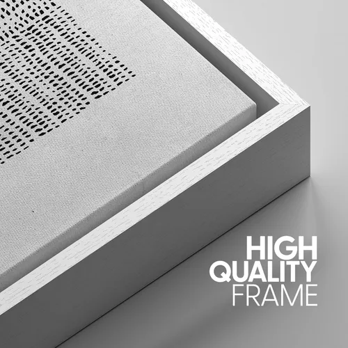 Miniatura 599 de SIGNWIN Lienzo enmarcado para pared, arte con pinceladas de flujo neutro en tonos beige abstractos, ilustraciones, arte moderno, decorativo