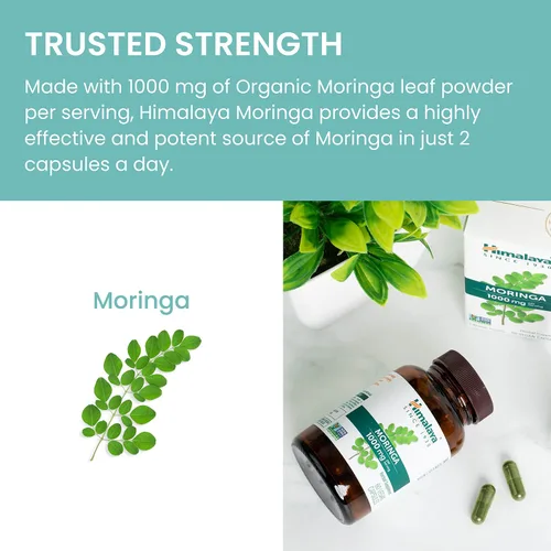 Miniatura 6 de Himalaya Moringa - Suplemento antioxidante de superalimentos a base de hierbas que apoya el bienestar, la vitalidad y el estrés oxidativo, vegano