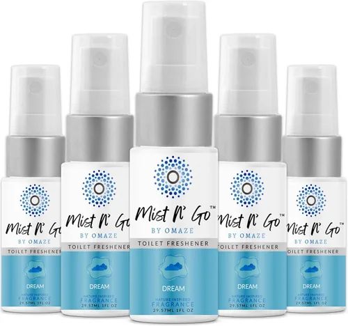 Miniatura 44 de Mist N' Go by Omaze - Aerosol de Baño de Viaje para Inodoro Eliminador de Olores - Aerosol de Inodoro de Viaje para Ambientador de Aire de Baño