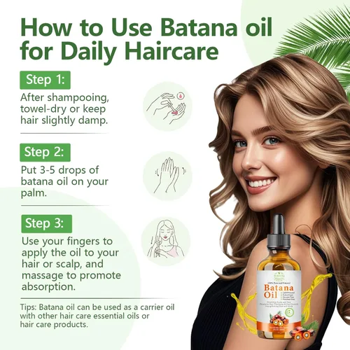 Miniatura 8 de Aceite de batana para el crecimiento del cabello, aceite orgánico crudo para el cabello, aceite natural prensado en frío para botellas de vidrio