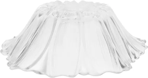 Mikikit Pantalla de cristal con forma de flor retro para lámpara de pie E27, lámparas de pie de estilo vintage, cubiertas de bombilla para