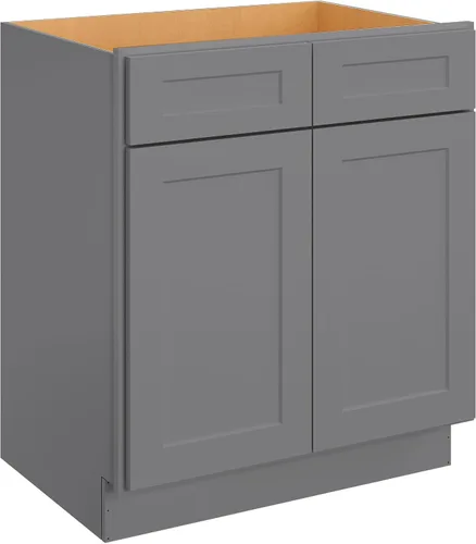 Miniatura 59 de LOVMOR Armarios de base de cocina, armario de almacenamiento aparador, gabinete de entrada con 1 cajón y estante ajustable, 24 pulgadas de ancho x