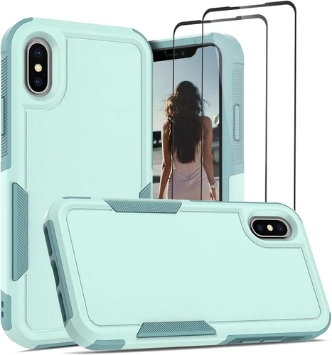Miniatura 321 de Jeylly Funda para iPhone SE/Funda para iPhone 5S, Exterior de Plástico Duro que Absorbe Golpes + Interior de Silicona de Goma Defensor contra