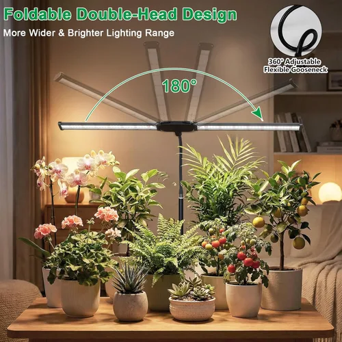 Miniatura 3 de Luz de cultivo para plantas de interior, lámpara de plantas de espectro completo de 6000 K con LED rojo, azul y blanco para cultivo de semillas