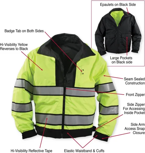Miniatura 6 de Rothco Chaqueta uniforme reversible de alta visibilidad