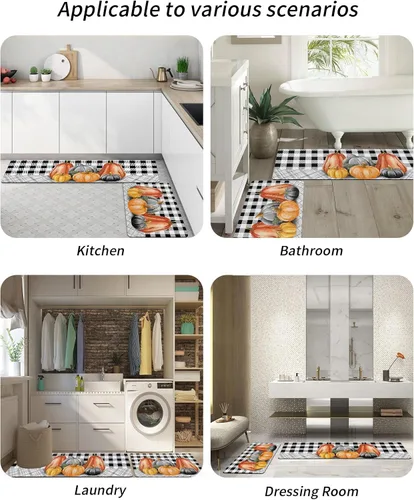 Miniatura 6 de Tapete de baño antideslizante para bañera, de secado rápido y absorbente, de tierra de diatomeas, fregadero de cocina, tapete de otoño de Acción