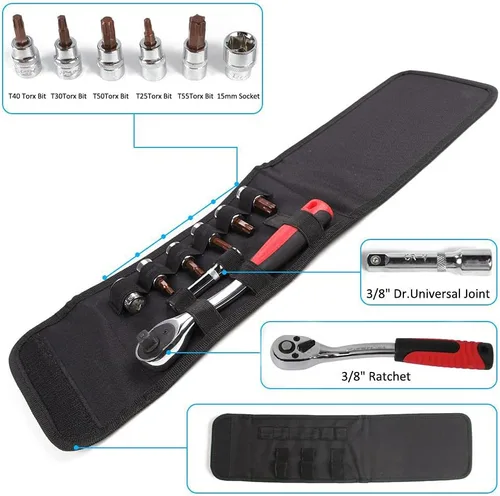 Miniatura 3 de Kit de llaves de casquillo JeCar para la eliminación de techo rígido y puerta, juego Torx compatible con Jeep Wrangler 1997-2023 TJ JK JL