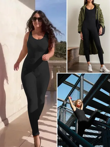 Miniatura 2 de Kepblom Enterizo sin mangas de una pieza para mujer para gimnasia y baile