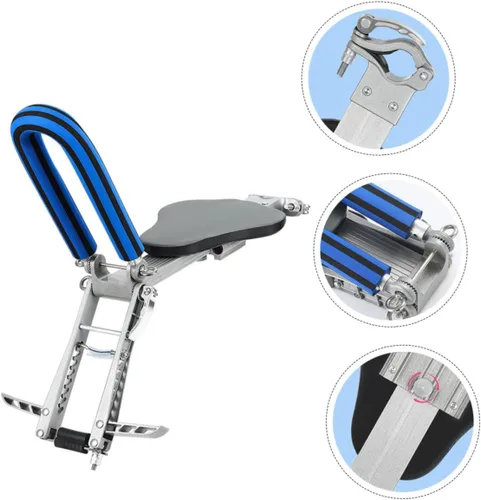 Miniatura 8 de HANABASS Asiento de bicicleta montado en la parte delantera desmontable para años asiento de bicicleta al aire libre para paseos familiares