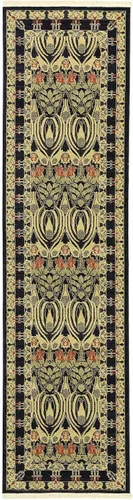 Miniatura 19 de Unique Loom Edinburgh Collection - Alfombra rectangular (2 pies x 3 pies 1 pulgada, rectangular, azul marino/bronceado)