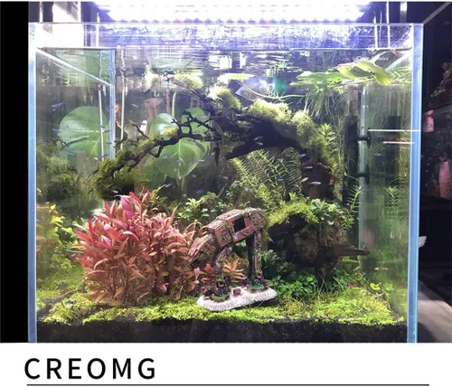 Miniatura 6 de Decoraciones de pecera, diseño múltiple opcional, adorno de acuario de resina, cueva creativa de pez Betta para decoraciones de acuario, barril
