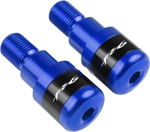 Motocicleta para Y&AMAHA FZ6/FZ6R/FAZER FZ 6 R 6R 14-16 7/8 pulgadas 0.866 in manillar de motocicleta tapas CNC manillar motocicleta manillar Azul