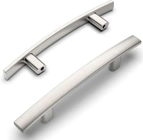 Miniatura 18 de Amerdeco - Paquete de 10 tiradores de oro cepillado de 3 pulgadas (76mm) para armarios de cocina, herrajes para gabinetes, tiradores de cocina
