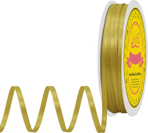 Miniatura 61 de Cinta de satén blanca antigua de doble cara de 1-1/2 pulgadas x 50 yardas, cinta de poliéster para envolver regalos, día de San Valentín, bodas