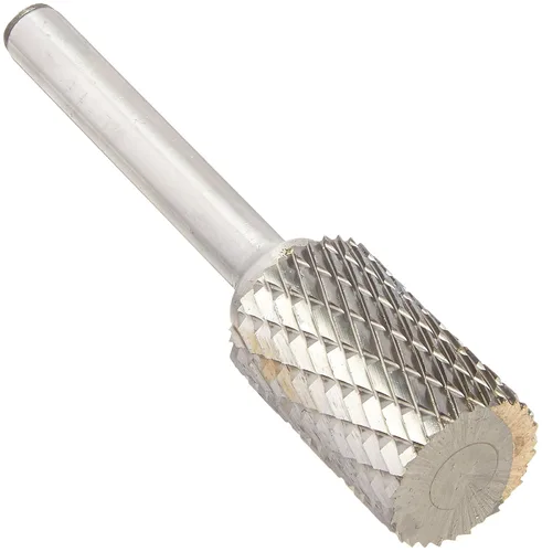 Miniatura 34 de Drill America SA-1 Rebaba de carburo/lima giratoria cilíndrica de doble corte para amoladora de troquel de 1/4" de diámetro x 5/8" de longitud