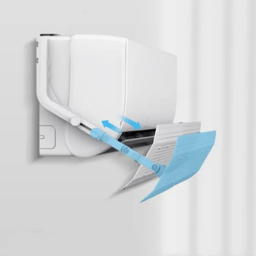 Miniatura 3 de Deflector de flujo de aire de CA ajustable, deflector de aire acondicionado, mini deflector de ventilación dividido, escudo de soplado antidirecto