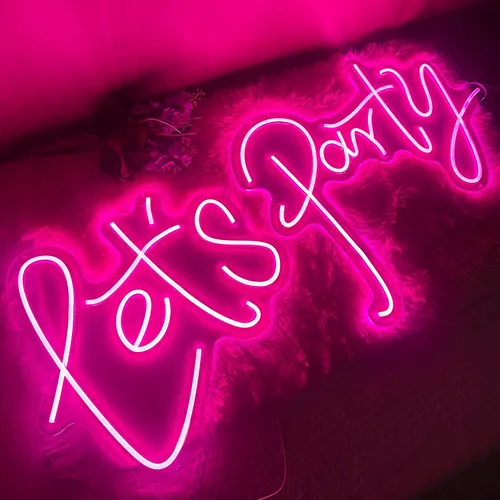 Miniatura 9 de Letrero de neón para decoración de pared, letrero de neón LED de feliz cumpleaños, regulable, alimentado por USB, para decoración de fondo de fiesta