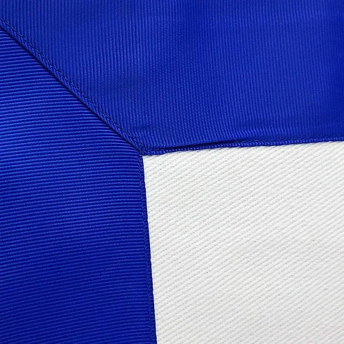 Miniatura 7 de Masonic Master Mason Blue Lodge Delantal de tela blanca con borde de cinta de grogrén azul, Blanco y azul