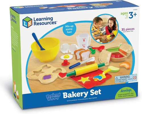 Miniatura 6 de Learning Resources Pretend & Play Juego de Panadería - 31 Piezas, Edades 3+, Juguetes de Panadería para Niños Pequeños, Cocina de Comida Preescolar
