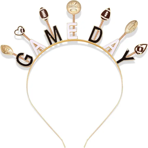 PHALIN Diadema para el día del partido, para mujer, con diamantes de imitación esmaltados, para el día del partido, accesorios para el cabello, para