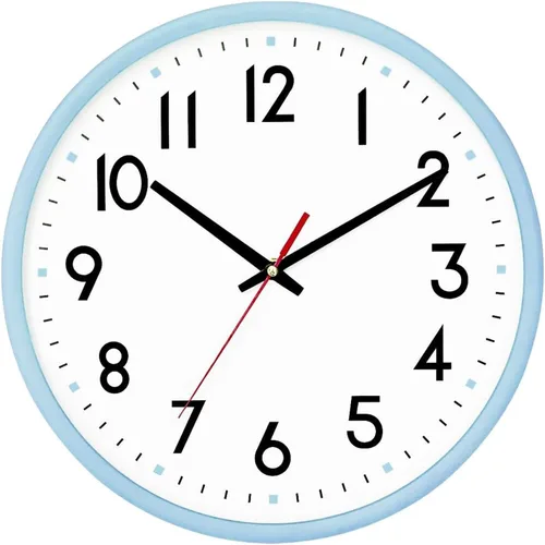 Miniatura 8 de HZDHCLH Reloj de pared negro, silencioso, funciona con pilas, 8 pulgadas, moderno, analógico, sin tictac, decorativo, para cocina, dormitorio, sala