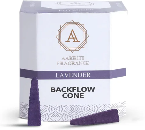 Miniatura 15 de Conos de cascada de incienso natural de flujo de retorno, forma única para incienso de reflujo, para oración, meditación, relajación (25 piezas)