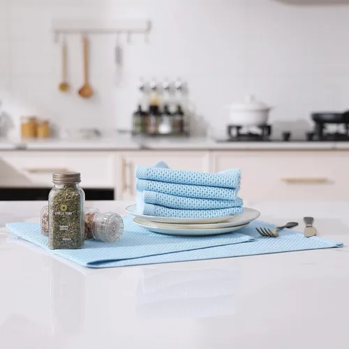 Miniatura 278 de Kitinjoy - Paños de cocina de 100 % algodón, tela de tejido gofrado, paño de limpieza ultrasuave, absorbente y de secado rápido. Beige